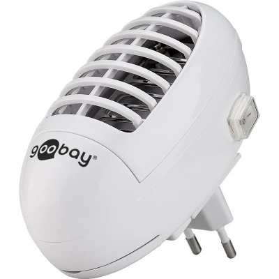 Lampe anti-moustiques UV LED Goobay piège à insectes électrique d’intérieur - Blanc