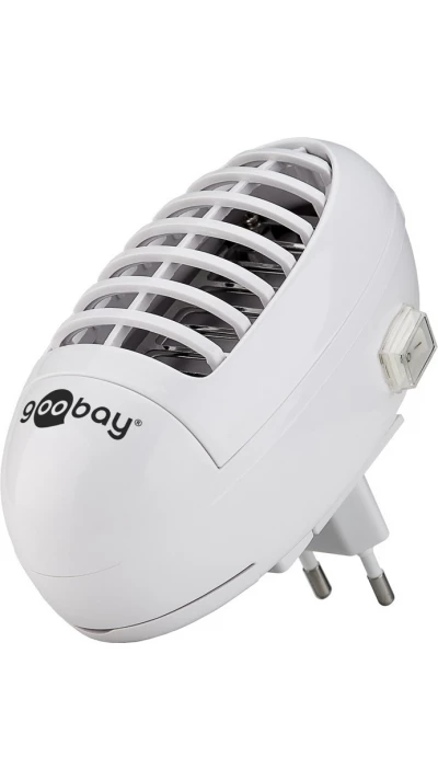 Lampe anti-moustiques UV LED Goobay piège à insectes électrique d’intérieur - Blanc