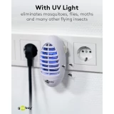 Lampe anti-moustiques UV LED Goobay piège à insectes électrique d’intérieur - Blanc