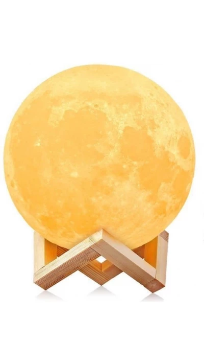 Lampe de chevet Lune 3D sans fil avec fonction tactile 8cm de diamètre
