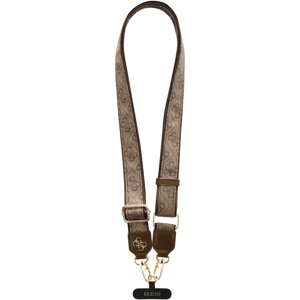 Guess 4G Universelle Crossbody Strap mit Metall-Logo aus PU (150cm) - Braun