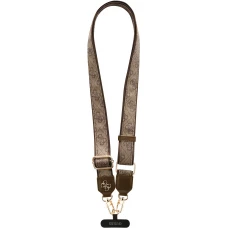 Guess 4G Universelle Crossbody Strap mit Metall-Logo aus PU (150cm) - Braun