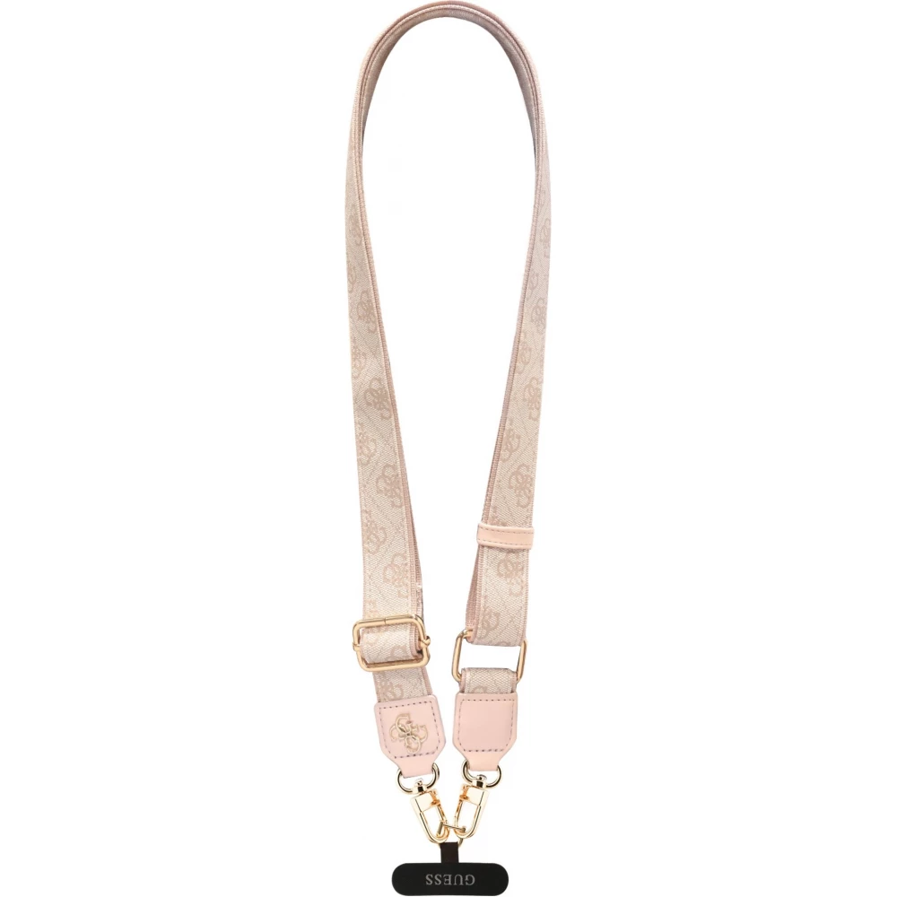 Guess 4G Universelle Crossbody Strap mit Metall-Logo aus PU (150cm) - Rosa