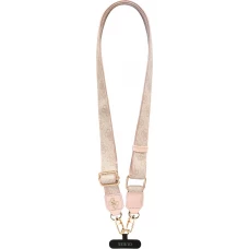 Guess 4G Universelle Crossbody Strap mit Metall-Logo aus PU (150cm) - Rosa