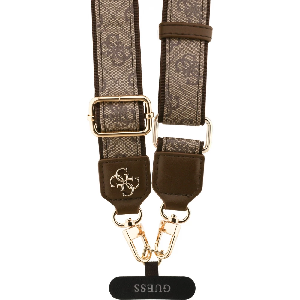 Guess 4G Universelle Crossbody Strap mit Metall-Logo aus PU (150cm) - Braun
