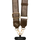 Guess 4G Universelle Crossbody Strap mit Metall-Logo aus PU (150cm) - Braun