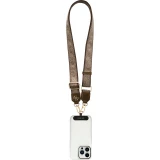 Guess 4G Universelle Crossbody Strap mit Metall-Logo aus PU (150cm) - Braun