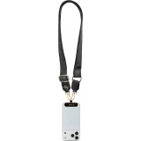 Guess 4G Universelle Crossbody Strap mit Metall-Logo aus PU (150cm) - Schwarz