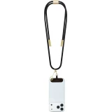Lani&egrave;re Guess 4G pour smartphone avec c&acirc;ble USB-C int&eacute;gr&eacute; de charge rapide et charm - Noir