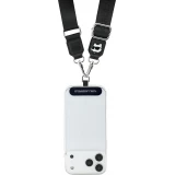 Lanière universelle bandoulière Karl Lagerfeld avec Choupette patch universel et stylé - Noir