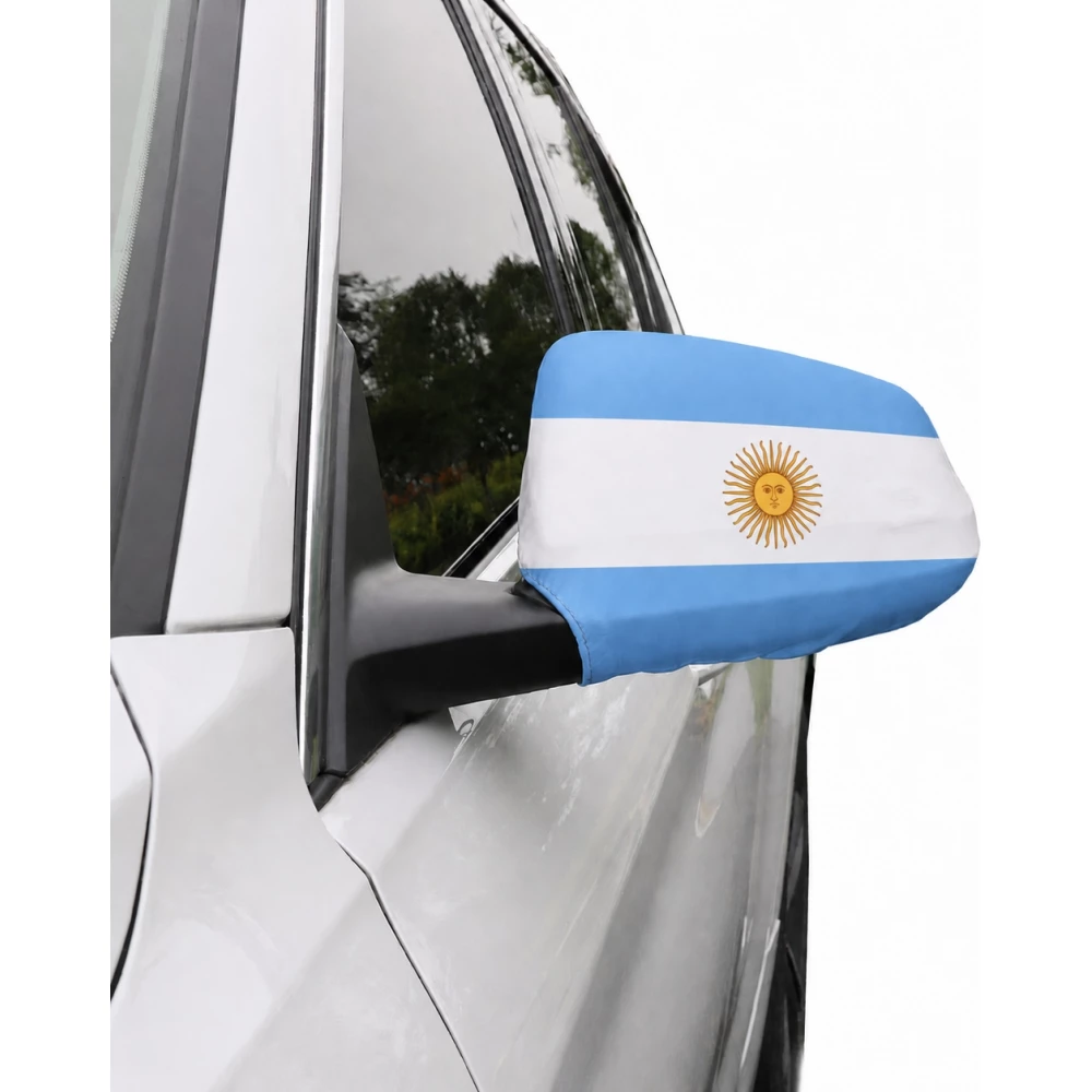 Lot de 2 housses pour rétroviseur voiture drapeau Argentine