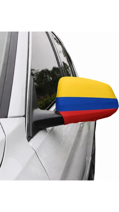 Lot de 2 housses pour rétroviseur voiture drapeau Colombie