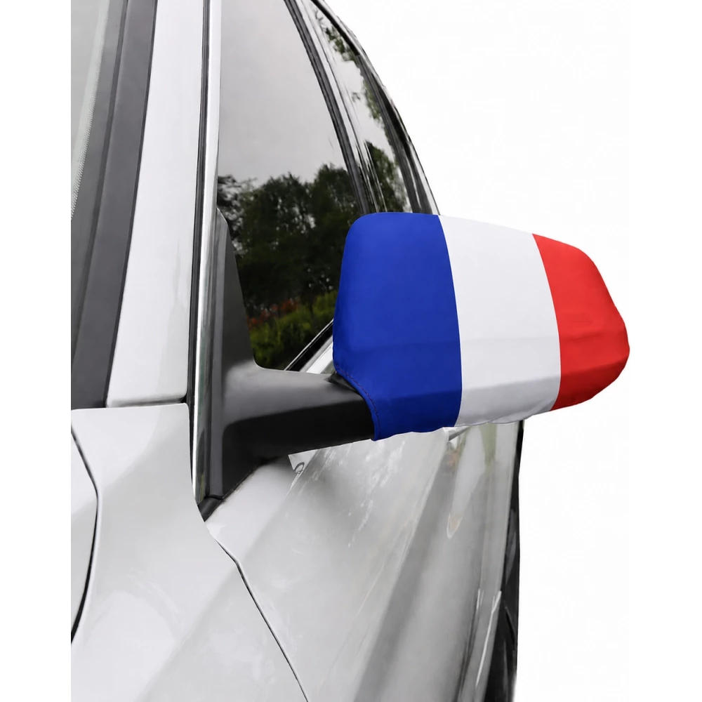 2er Set Aussenspiegelabdeckungen Auto Frankreich Flagge