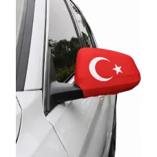 Lot de 2 housses pour rétroviseur voiture drapeau Turquie