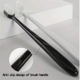 4er Set Ultraweiche Zahnb&uuml;rsten extra sanfte Borsten f&uuml;r empfindliche Z&auml;hne & Zahnfleisch t&auml;gliche Reinigung f&uuml;r Erwachsene (Schwarz-Weiss) - Weiss
