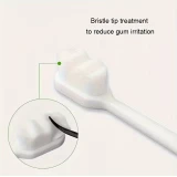 4er Set Ultraweiche Zahnb&uuml;rsten extra sanfte Borsten f&uuml;r empfindliche Z&auml;hne & Zahnfleisch t&auml;gliche Reinigung f&uuml;r Erwachsene (Schwarz-Weiss) - Weiss