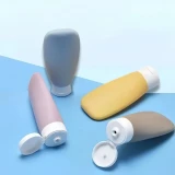 4er Set Reise-Tuben f&uuml;r Hautpflege: Lotion, Creme, Handgel, Duschgel 60 ml