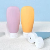 4er Set Reise-Tuben f&uuml;r Hautpflege: Lotion, Creme, Handgel, Duschgel 60 ml