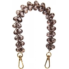 Love Loop lani&egrave;re de poignet pour t&eacute;l&eacute;phone &agrave; c&oelig;urs 3D - LEOPARDCLAIR