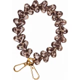 Love Loop lani&egrave;re de poignet pour t&eacute;l&eacute;phone &agrave; c&oelig;urs 3D - LEOPARDCLAIR