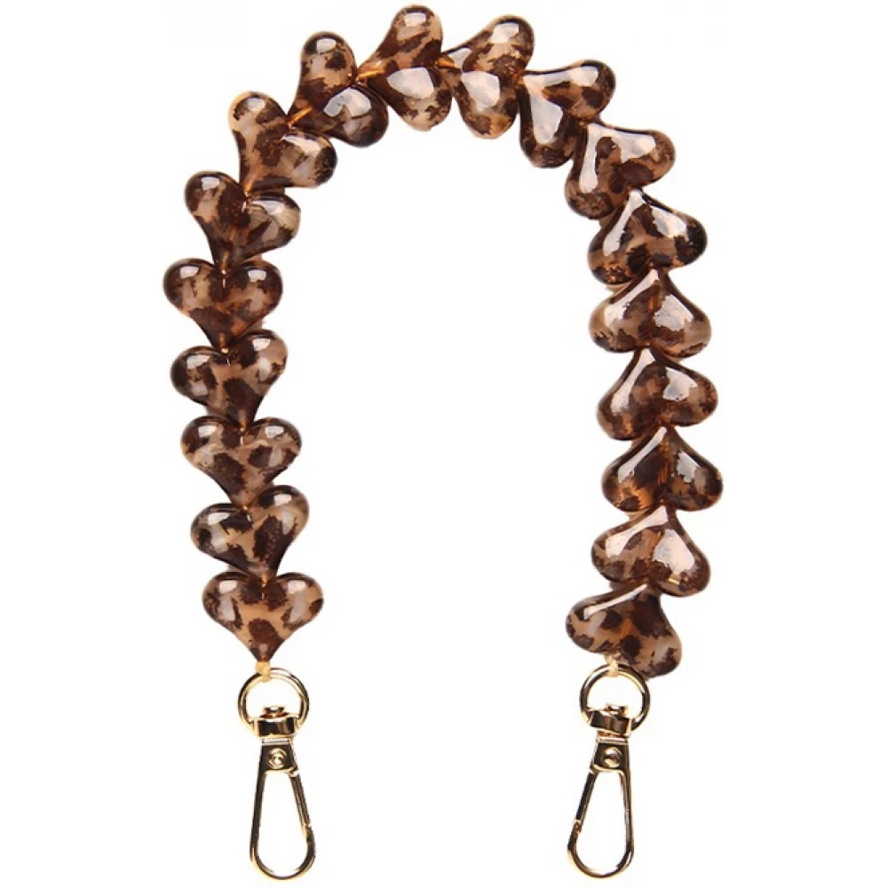Love Loop lani&egrave;re de poignet pour t&eacute;l&eacute;phone &agrave; c&oelig;urs 3D - LEOPARDFONCE