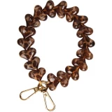 Love Loop lani&egrave;re de poignet pour t&eacute;l&eacute;phone &agrave; c&oelig;urs 3D - LEOPARDFONCE