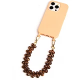 Love Loop lani&egrave;re de poignet pour t&eacute;l&eacute;phone &agrave; c&oelig;urs 3D - LEOPARDFONCE