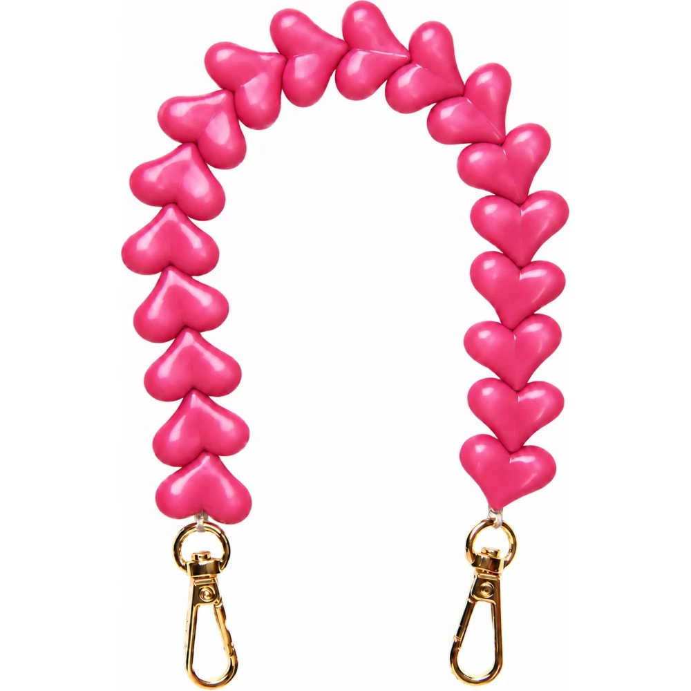 Love Loop lani&egrave;re de poignet pour t&eacute;l&eacute;phone &agrave; c&oelig;urs 3D - Rose