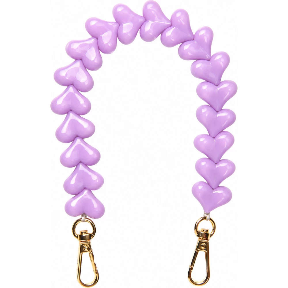 Love Loop lani&egrave;re de poignet pour t&eacute;l&eacute;phone &agrave; c&oelig;urs 3D - Violet