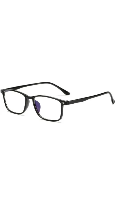 Lunettes anti-lumi&egrave;re bleue et la fatigue oculaire design Y2K unisexes verres transparents pour &eacute;crans confort visuel - Noir