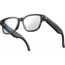 Lunettes intelligentes sans graduation avec caméra AI 8 MP HD 4K avec traduction WIFI+Bluetooth transmission en temps réel - Transparent