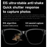 Lunettes intelligentes sans graduation avec caméra AI 8 MP HD 4K avec traduction WIFI+Bluetooth transmission en temps réel - Transparent