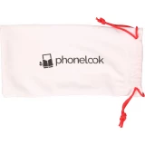 Lunettes de soleil noires rondes UV400 PhoneLook ultra légères, style moderne + pochette de transport - Noir
