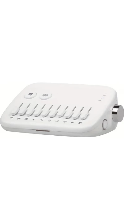 Machine &agrave; bruit blanc moderne premium avec 10 sons naturels apaisants &agrave; mixer ensemble et minuteur (USB-C) - Blanc