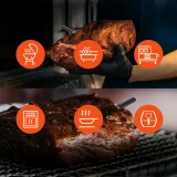 Meatmeet Pro smart thermomètre de cuisine intelligent Bluetooth WiFi pour grill four fumoir - Noir
