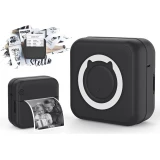 Mini imprimante thermique portable BT sans encre imprimante mobile compacte pour photos notes et &eacute;tiquettes - Noir