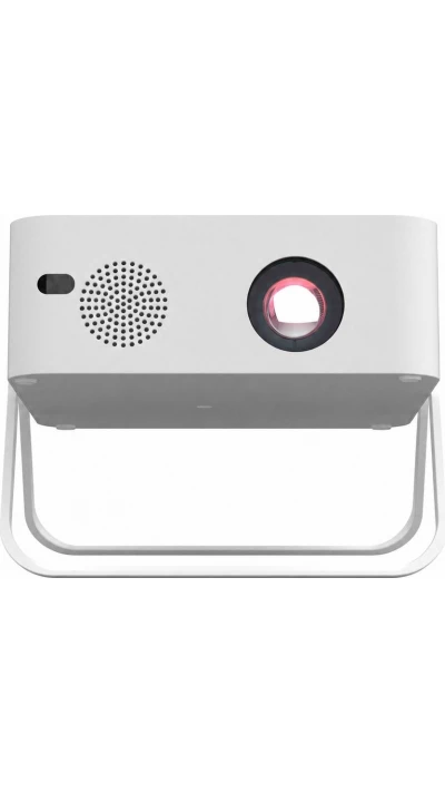 Mini projecteur portable intelligent MG60 350 lumens ANSI Android ATV Full HD 1080P compatible 4K WiFi - Blanc