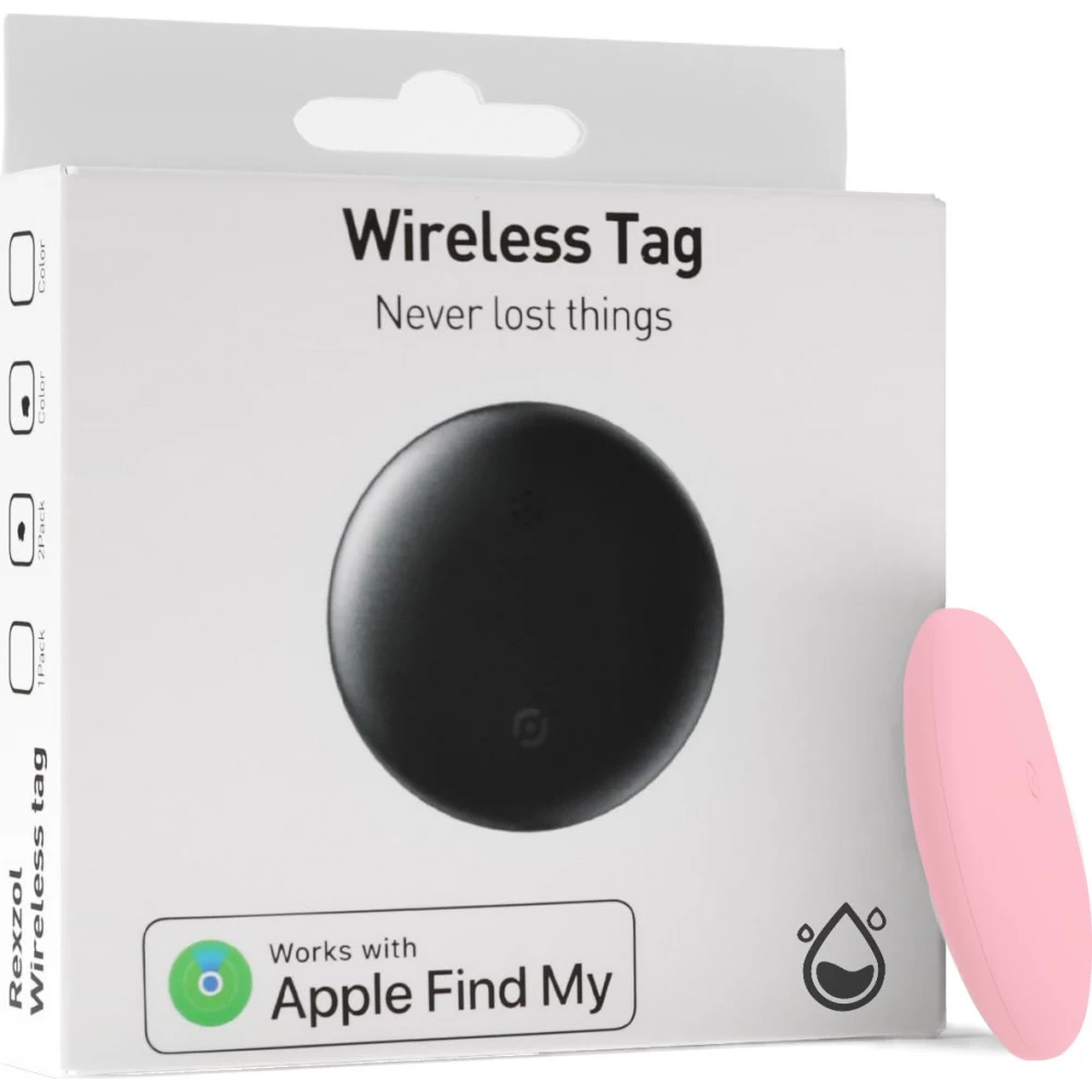Mini traceur GPS de géolocalisation (alternative AirTag) - Rose