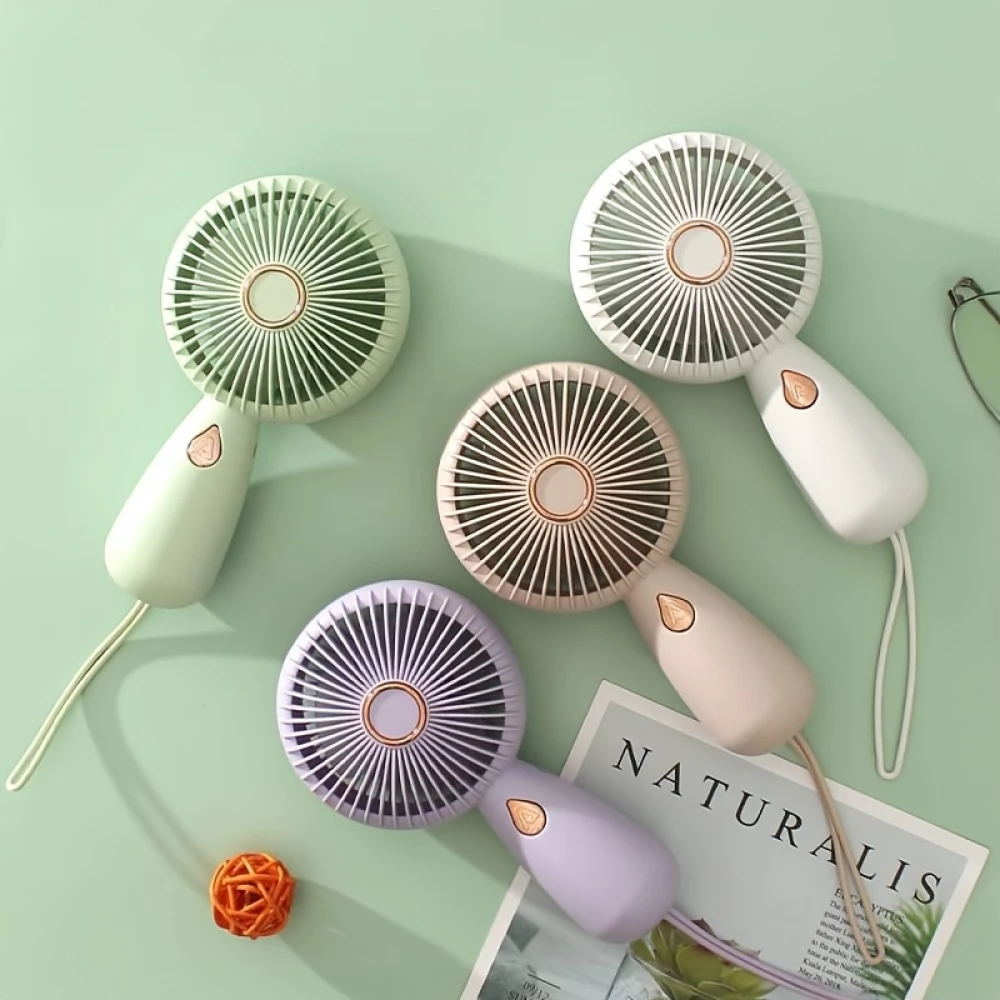Kompakter tragbarer Mini USB Ventilator wiederaufladbar für Innen- und Außenreisen - Lila