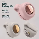 Mini ventilateur portable sans pales silencieux rechargeable à clip mains libres 3 vitesses effet vortex - Rose