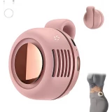 Mini ventilateur portable sans pales silencieux rechargeable à clip mains libres 3 vitesses effet vortex - Rose
