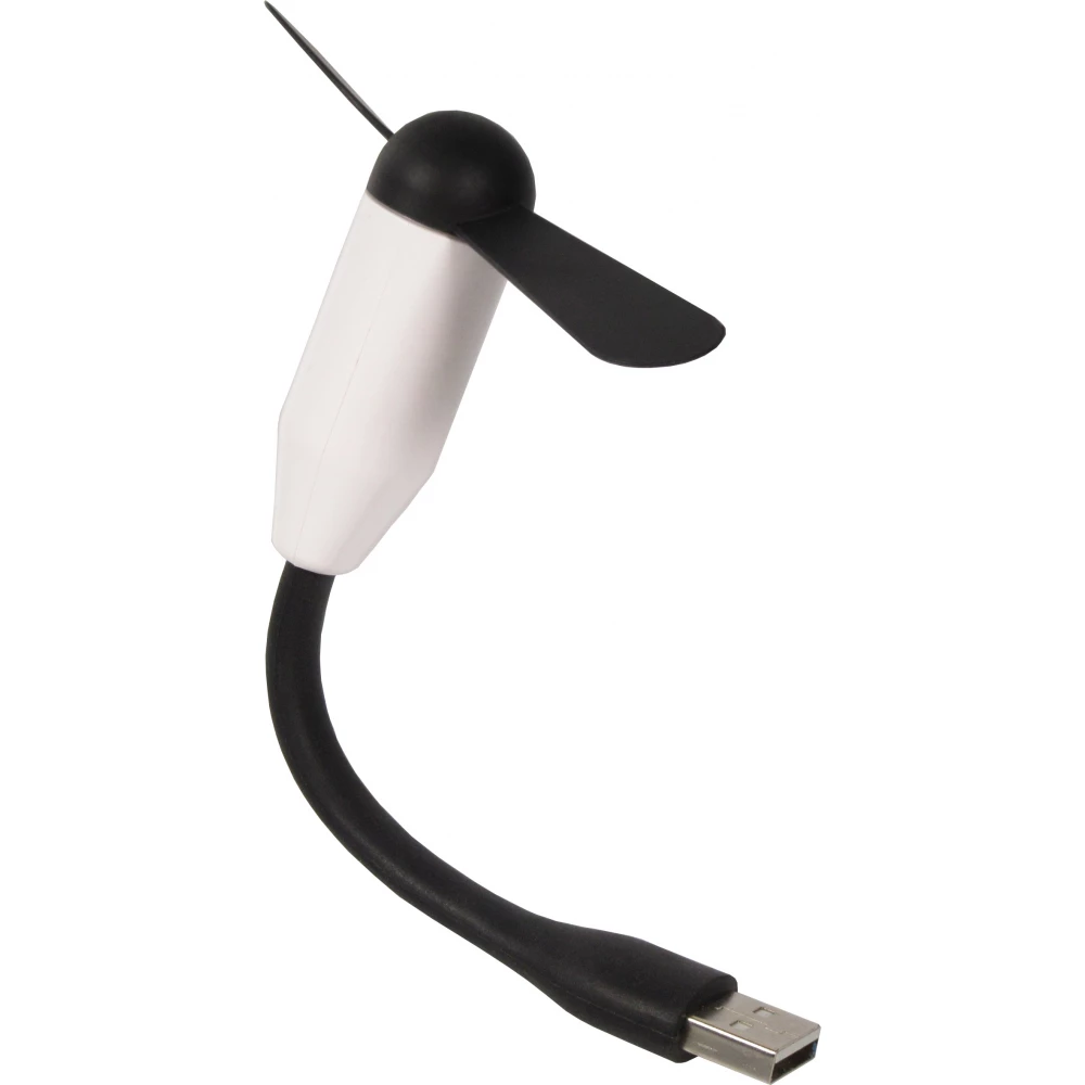 Mini USB-A Ventilator für Laptop / Tablet - Flexibles Silikon Design - Weiss