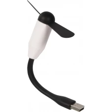 Mini USB-A Ventilator für Laptop / Tablet - Flexibles Silikon Design - Weiss