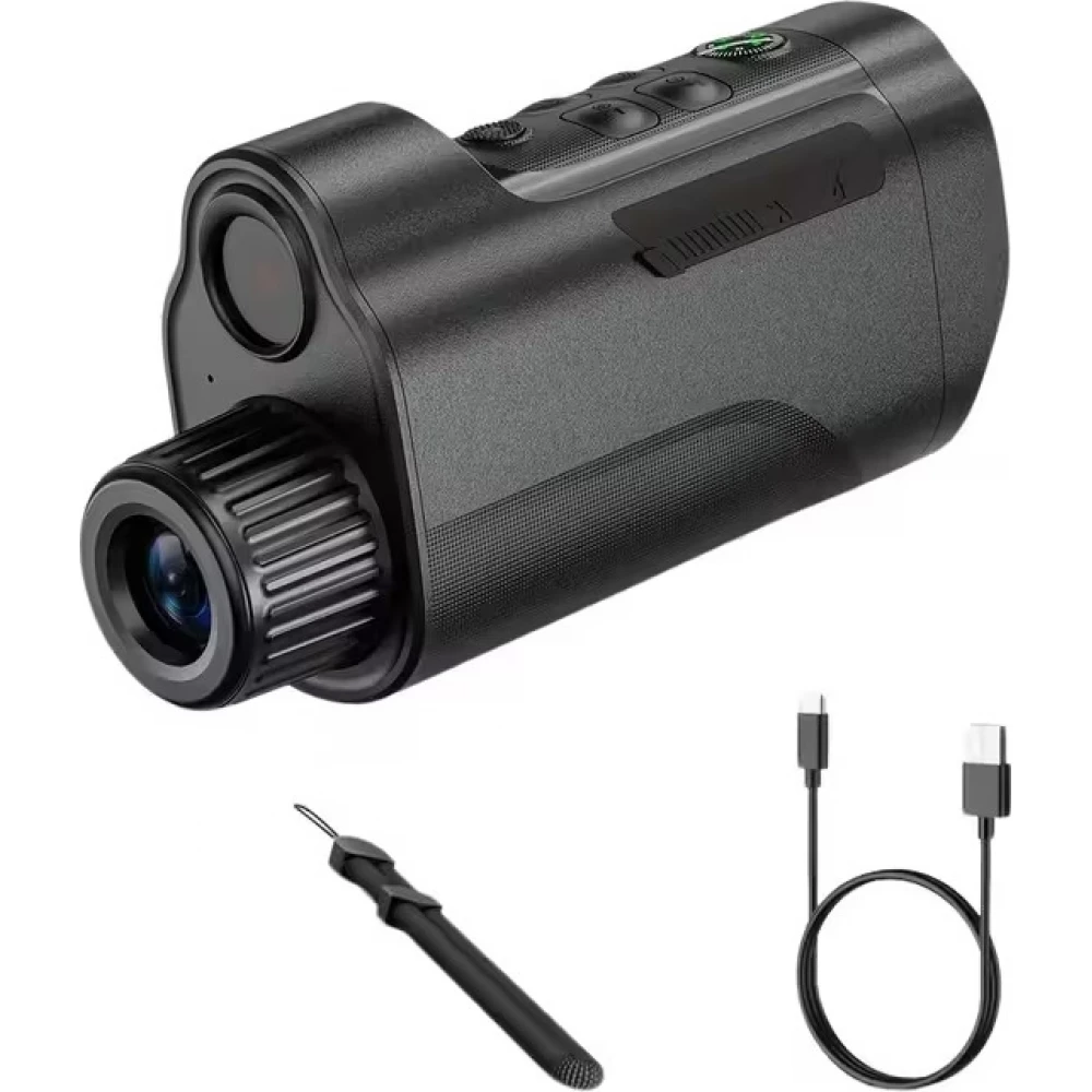 Monoculaire zoom 10x &eacute;cran HD vision nocturne 800m HD infrarouge 5W starlight photo/vid&eacute;o et rechargeable USB - Noir