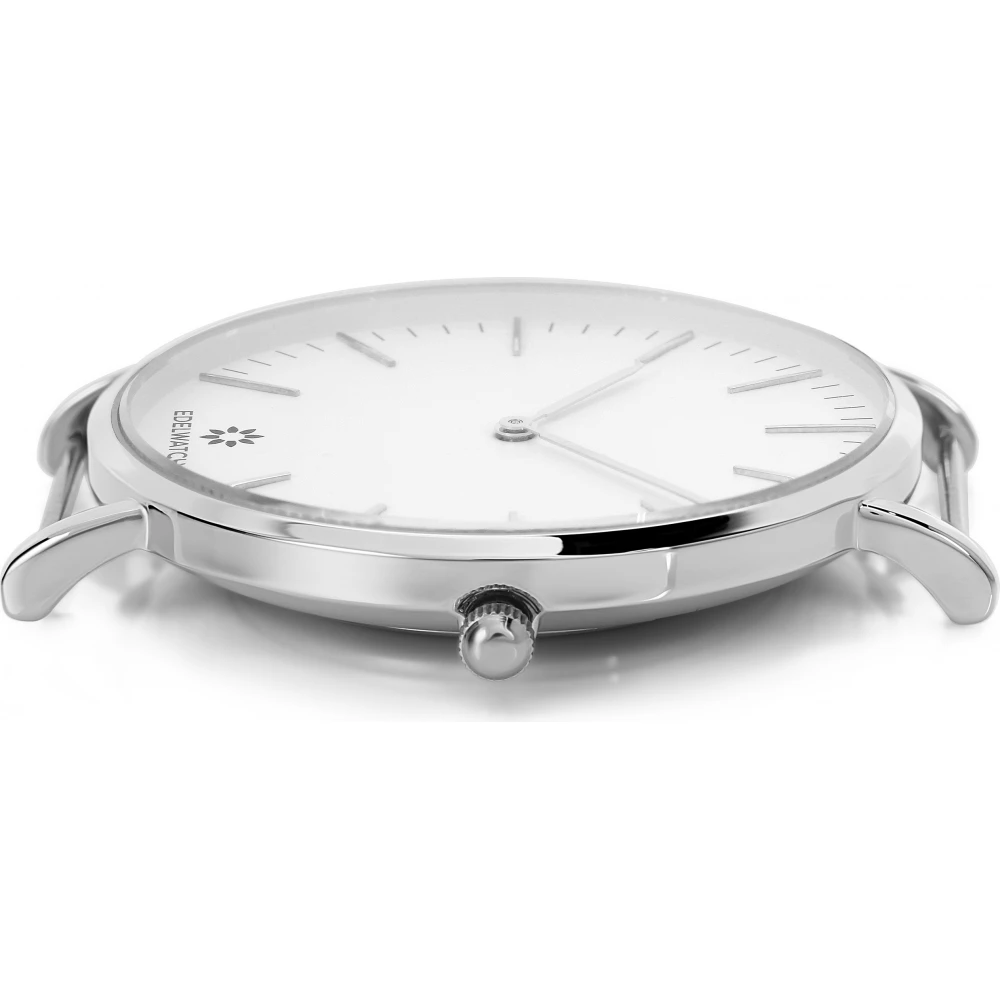 Edelwatch Uhr 41 mm (Men) Silver Zifferblatt Weiss (Batterie nicht enthalten) - Blau / Rosa