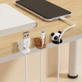 Niedlicher Kabelorganizer f&uuml;r den Schreibtisch selbstklebender multifunktionaler Kabelhalter mit Haken und Clip (3er-Pack) - Multicolore