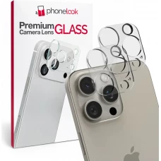 Pack de 2 vitres de protection caméra - Transparent - iPhone 15 Pro Max