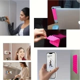 Silicone Patch Universeller Doppelseitiger Handy-Halter mit Starker Haftung und Saugnapf - Transparent