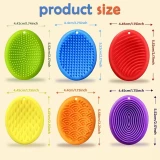 Pierres sensorielles anti-stress texturées multicolores en silicone durables gadgets de concentration pour adultes (Lot de 6) - Multicolore