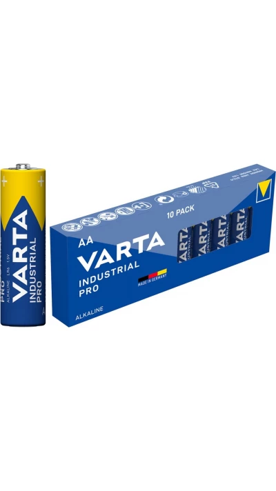 Varta Industrial AA / LR6 (Mignon) Alkaline-Batterien 1,5 V (4006) - Box mit 10 Batterien